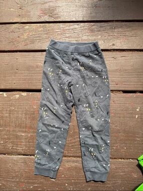 Kids Gray Dragon Print Jogger Pants